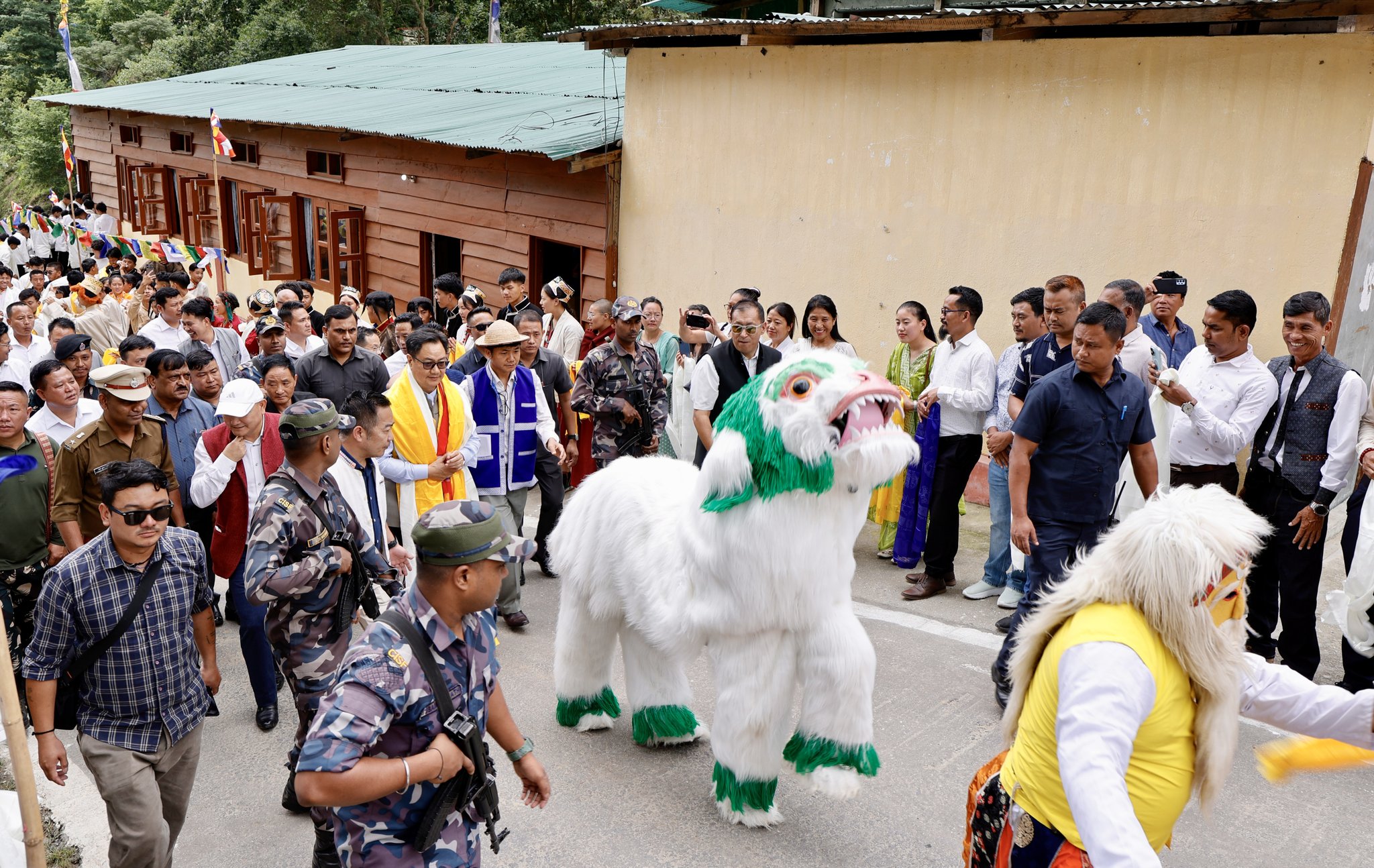 Hon’ble Minister of Minority Affairs, Shri Kiren Rijiju laid the foundation stone for PMJVK projects at West Kameng, Arunachal Pradesh on 15th July 2025